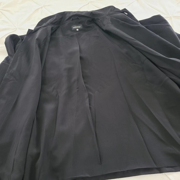 Eskandar Shirt Jacket Women's Suiting Wool Black Blouse Lagenlook Boxy Oversize - Picture 7 of 13